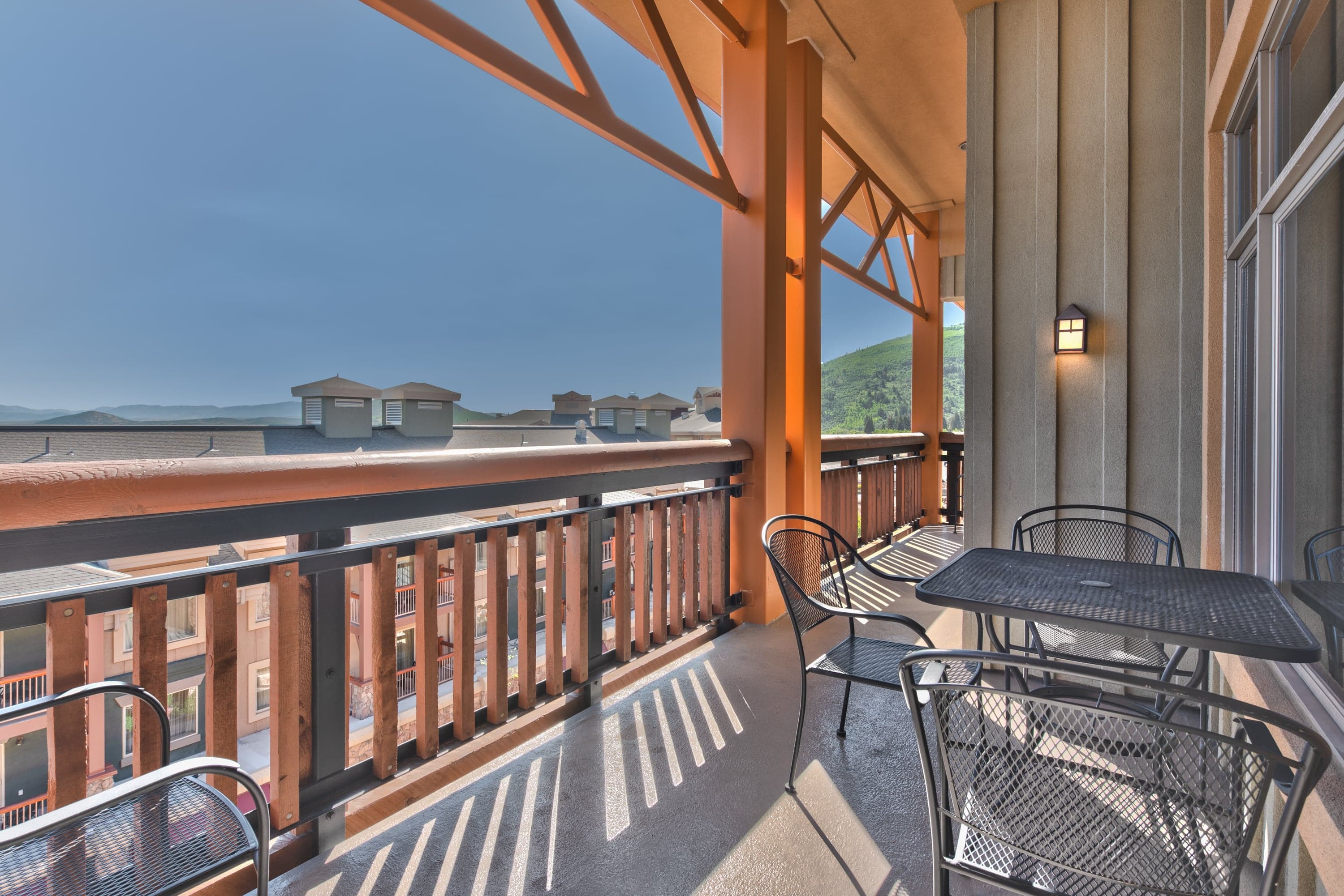 Extra large balcony