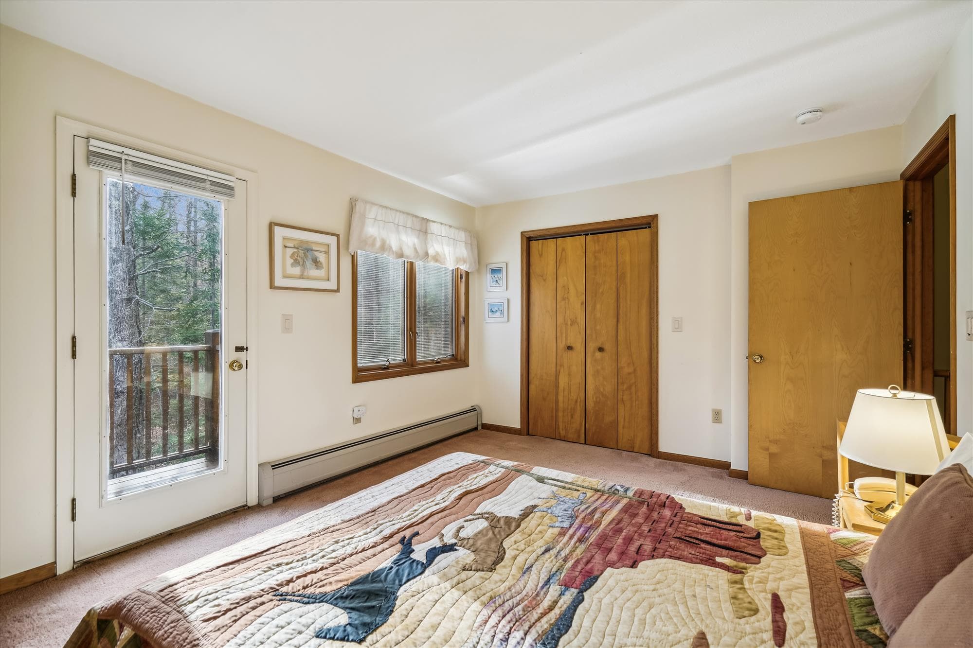 Plenty of closet space in this bedroom.