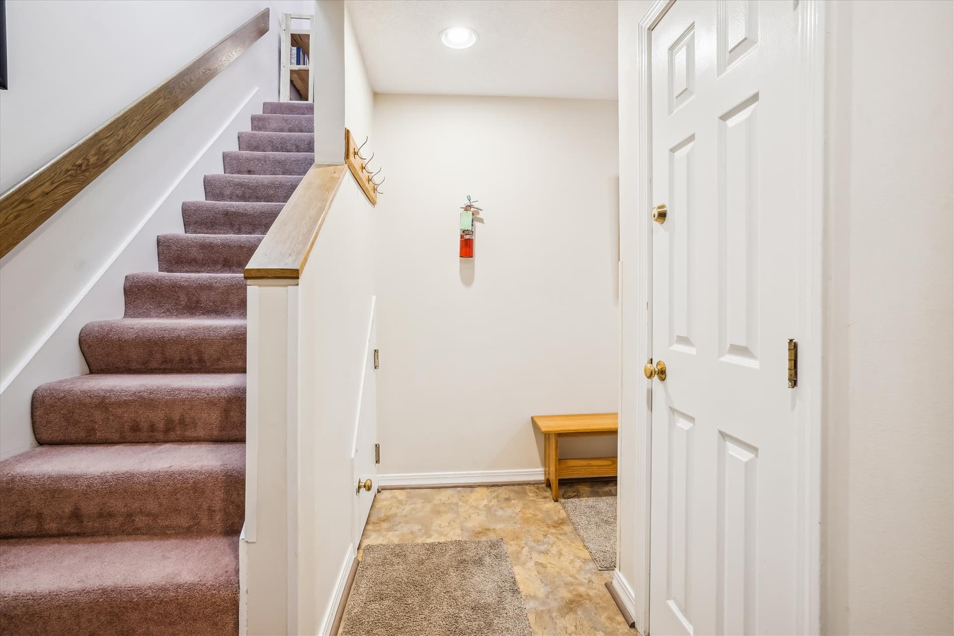 Stairs to the loft area.