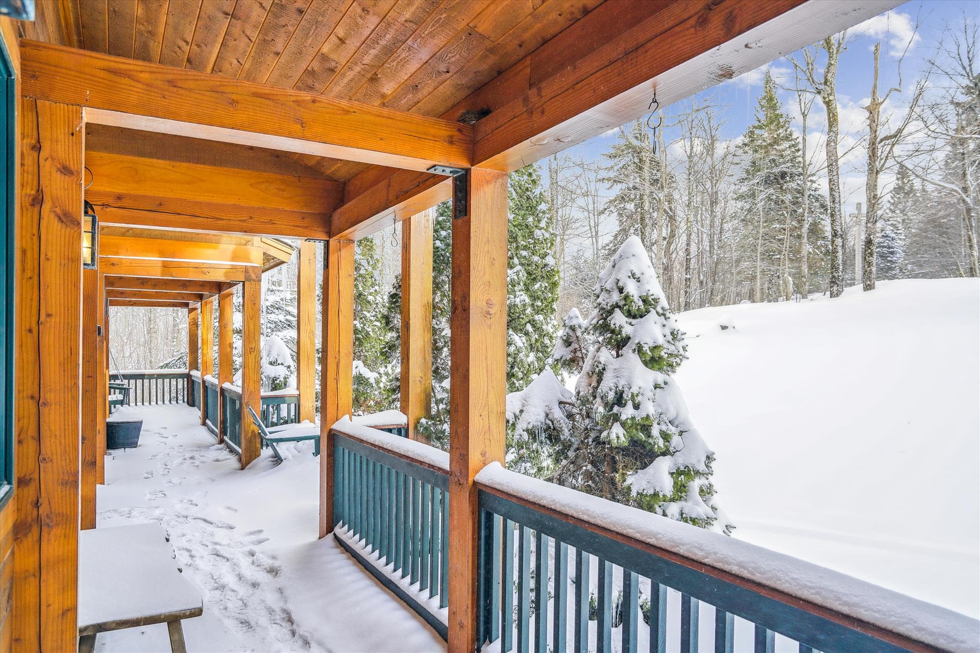 Beautiful views from the deck.