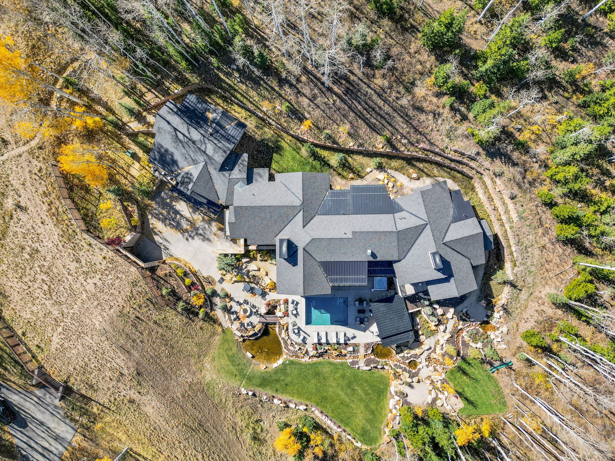 Aerial Photo with a View from Above of our Luxury Park City Vacation Rental