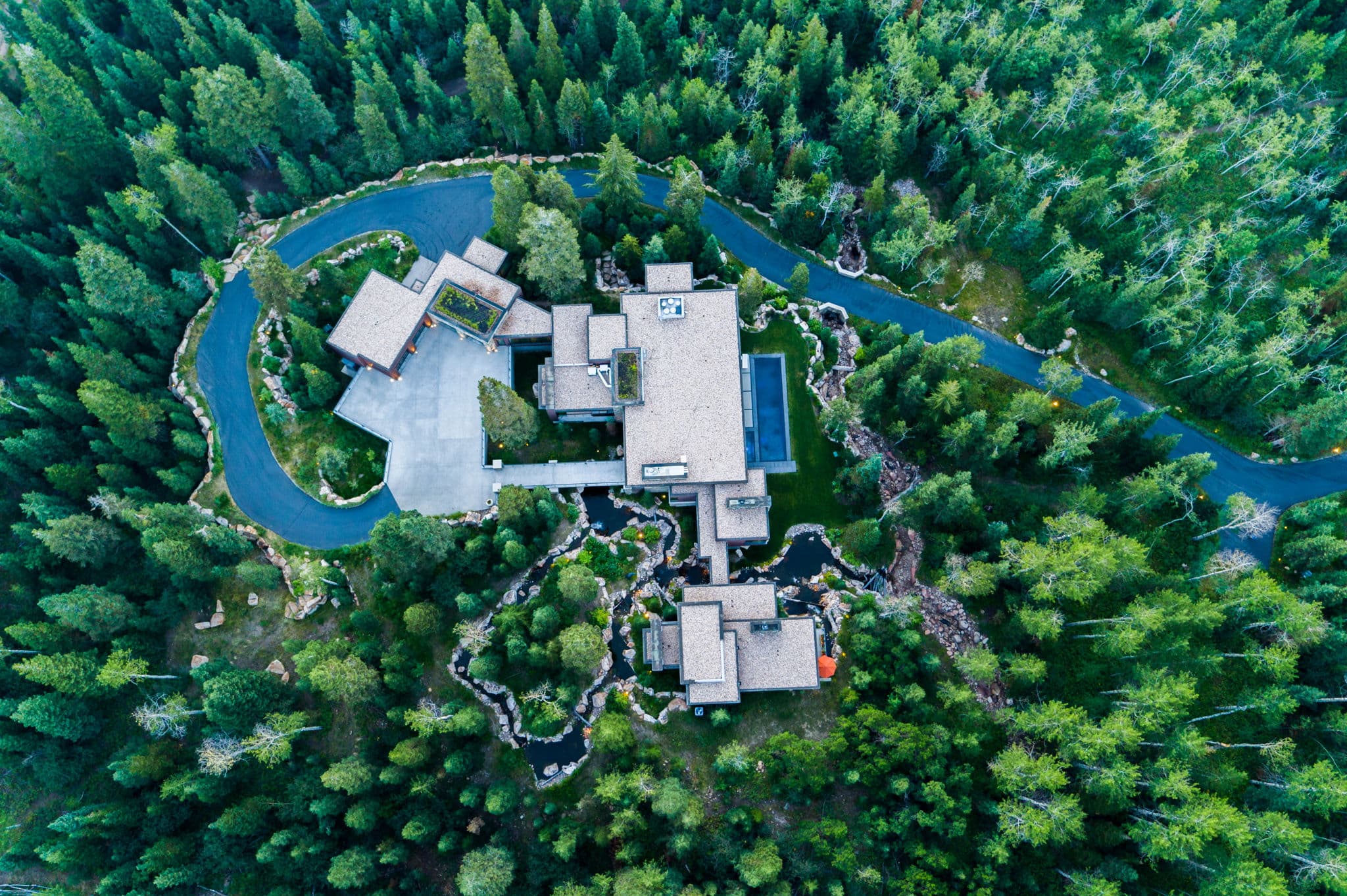 A White Pine Canyon Ranch luxury Park City vacation rental secluded in a private forest retreat.