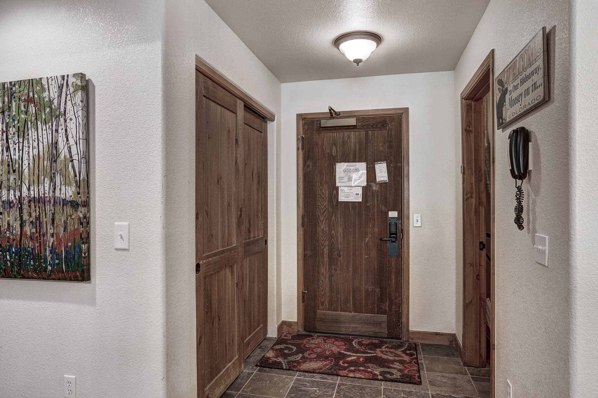 Entryway, Tyra Riverbend 213, Breckenridge Vacation Rental