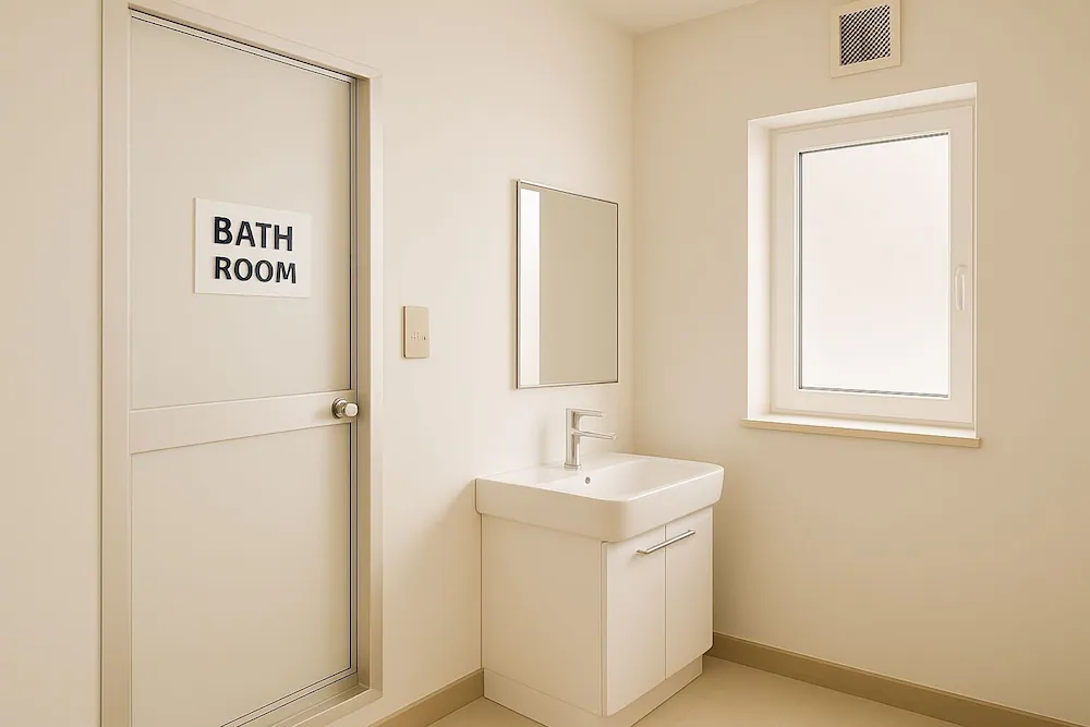 Shared bathroom