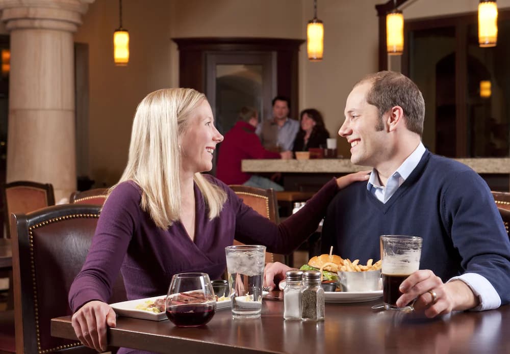 Couples dining
