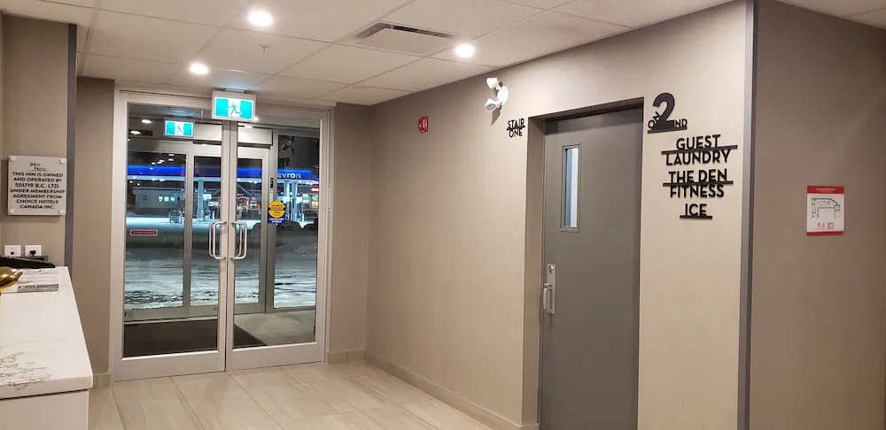 Interior entrance