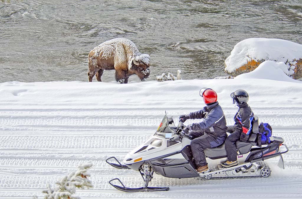 Snowmobiling